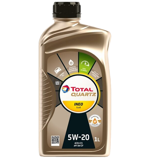 

Моторное масло Total синтетическое Quartz Ineo Ecob 5W20 Api Sn/Cf Acea C5 1л