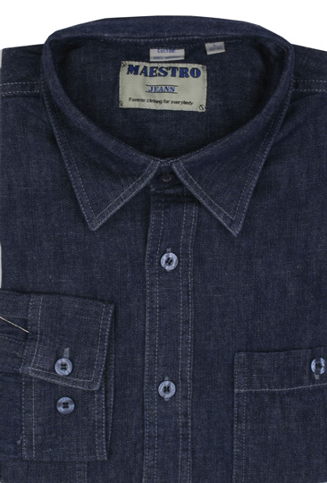 

Рубашка мужская Maestro 05035 синяя XL, 05035