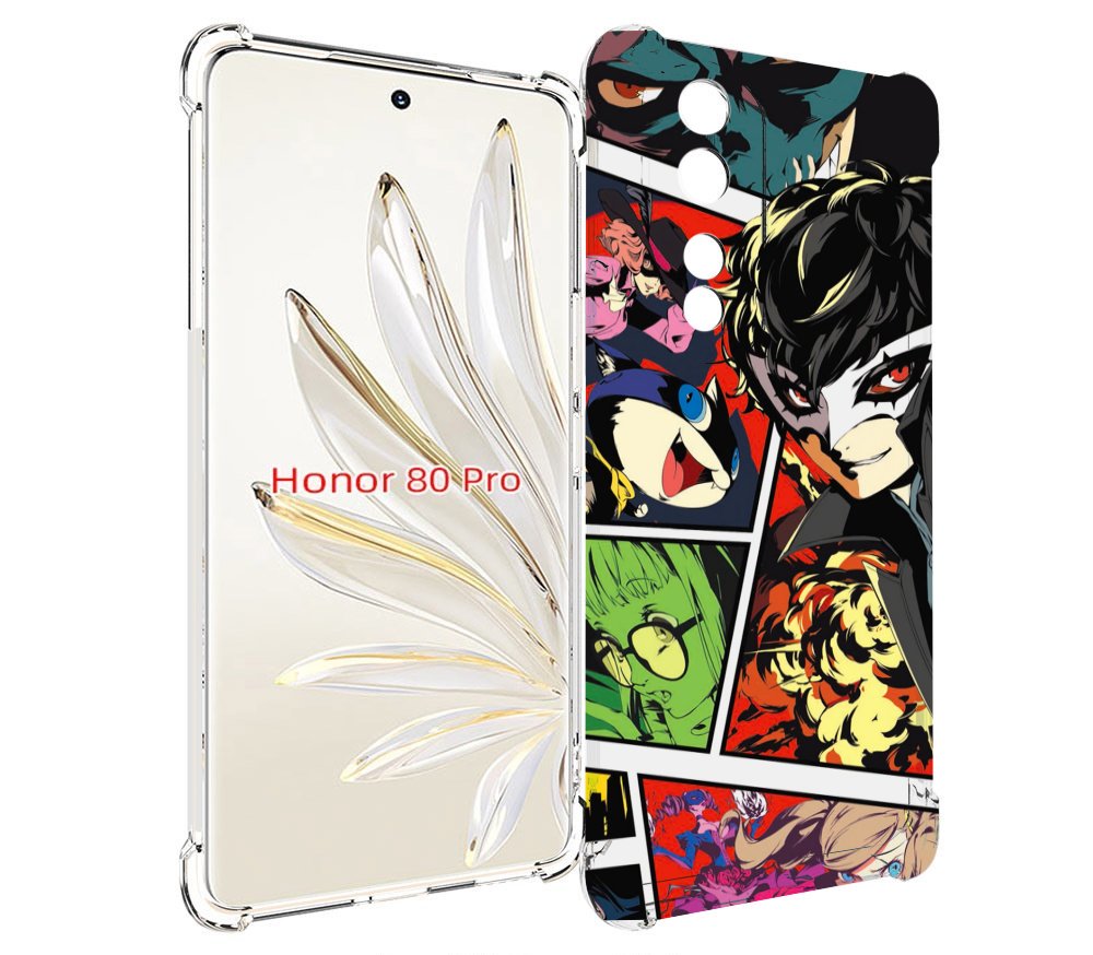 

Чехол MyPads Persona 5 art для Honor 80 Pro, Прозрачный, Tocco