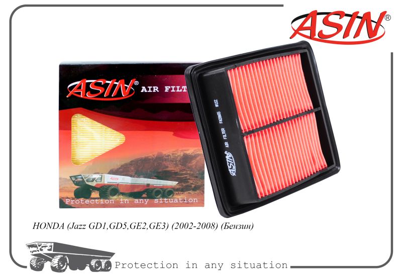 

Фильтр воздушный 17220-PWA-505 ASIN.FA2865 дляHONDA Jazz GD1,GD5,GE2,GE3 2002-2008 Бензин
