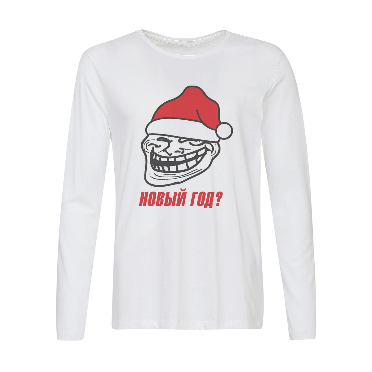 

Лонгслив CoolPodarok новый год , Белый, w0113697