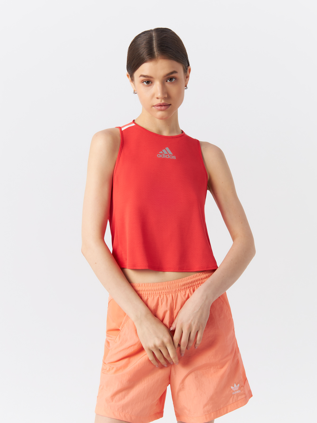 Топ женский Adidas Heat.Rdy Running Tank Top H45131 красный L