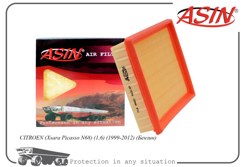 

Фильтр воздушный 1444.VS ASIN.FA2844 дляCITROEN Xsara Picasso N68 1999-12 Бензин