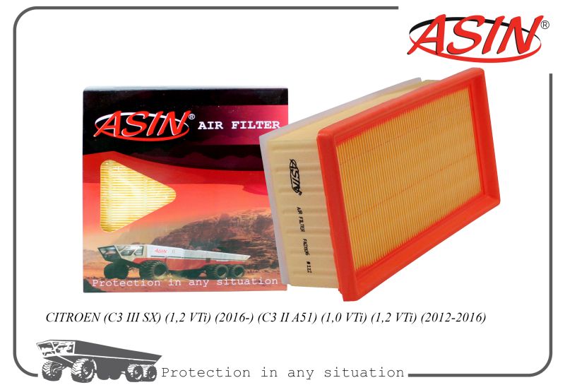 

Фильтр возд. 9674725580 ASINFA2836 CITROEN C3