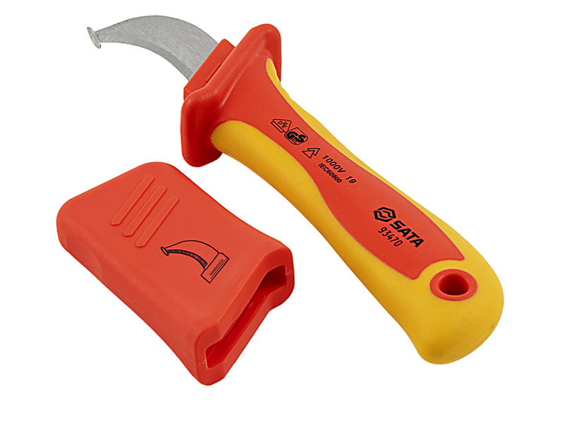 Нож для резки кабеля Sata 93470 ножницы для резки неброниронированного кабеля iek