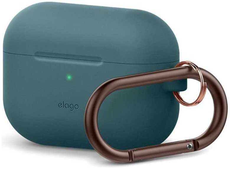 фото Силиконовый чехол elago silicone hang case для airpods pro, бирюзовый