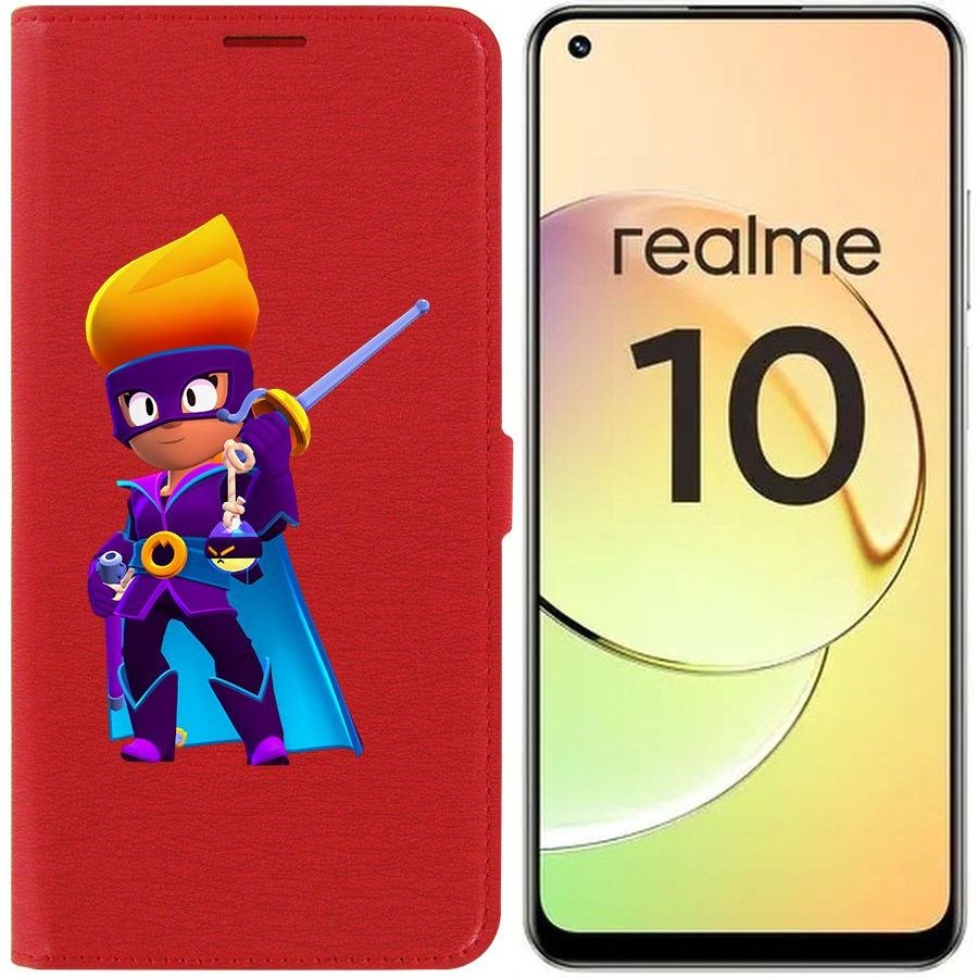 

Чехол-книжка Eco Book для Realme 10 4G Brawl Stars-Амбер де Ла Вега