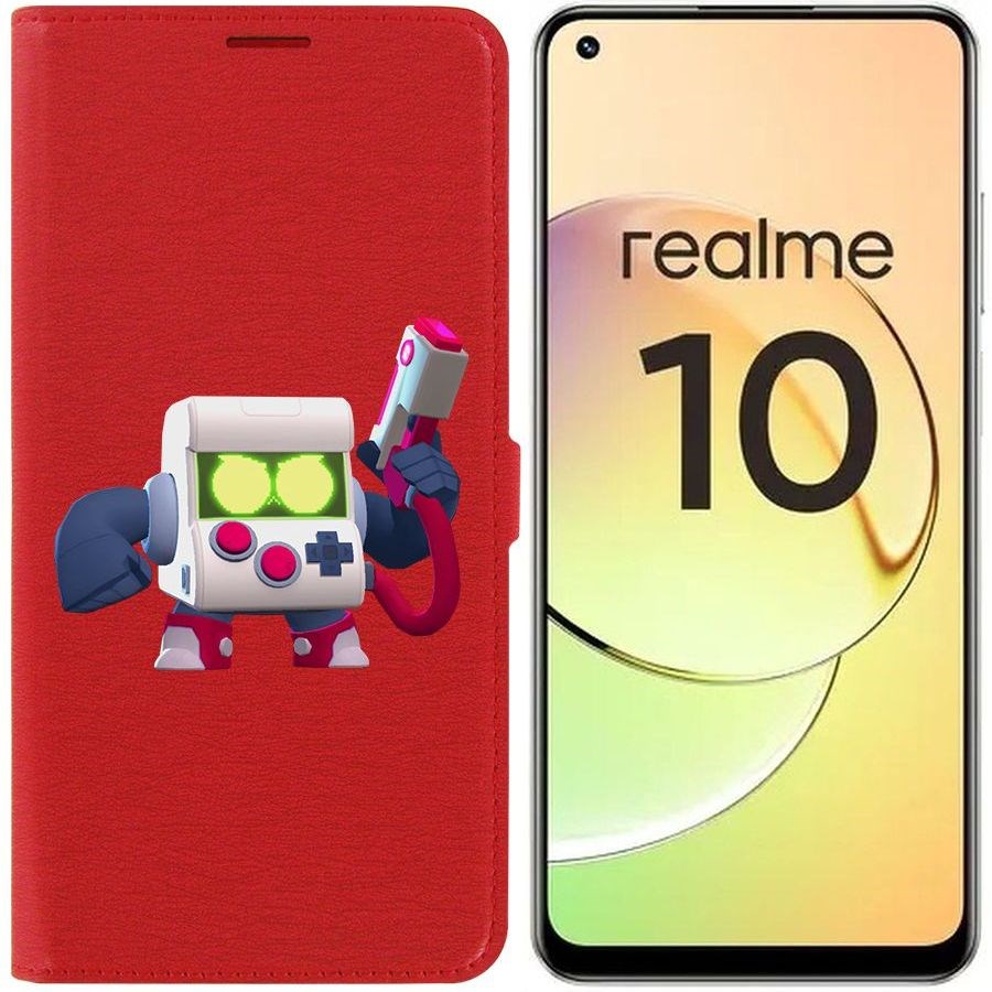 

Чехол-книжка Eco Book для Realme 10 4G Brawl Stars-8-Бит классический