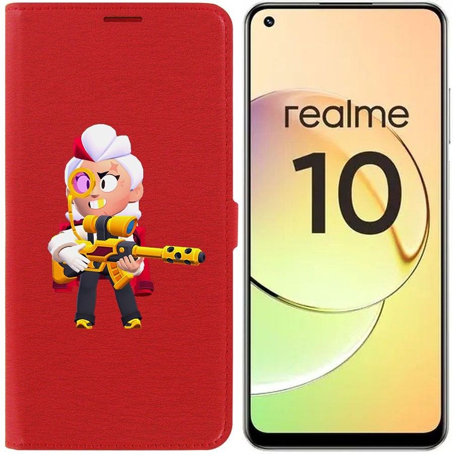 

Чехол-книжка Eco Book для Realme 10 4G Brawl Stars-Белль Голдхэнд