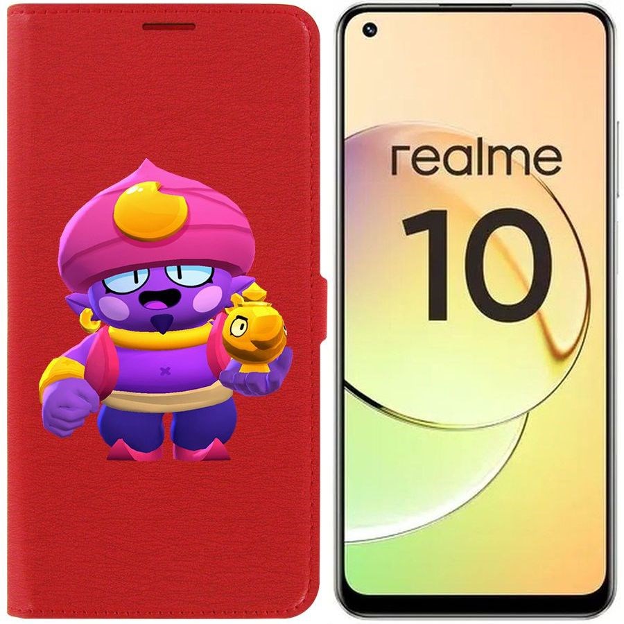 

Чехол-книжка Eco Book для Realme 10 4G Brawl Stars-Джин