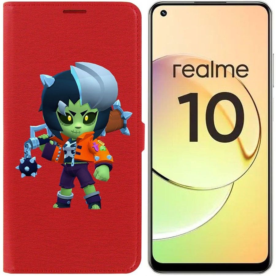 

Чехол-книжка Eco Book для Realme 10 4G Brawl Stars-ЗомБиби