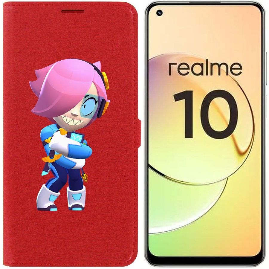 

Чехол-книжка Eco Book для Realme 10 4G Brawl Stars-Колетт Навигатор