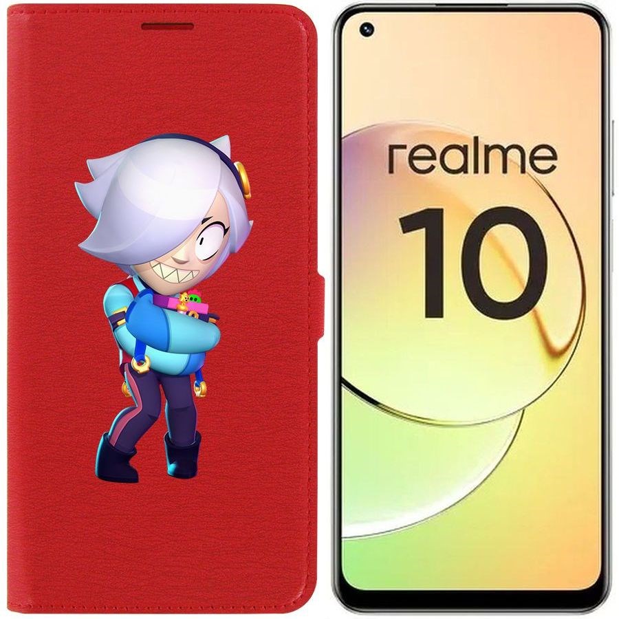 

Чехол-книжка Eco Book для Realme 10 4G Brawl Stars-Колетт
