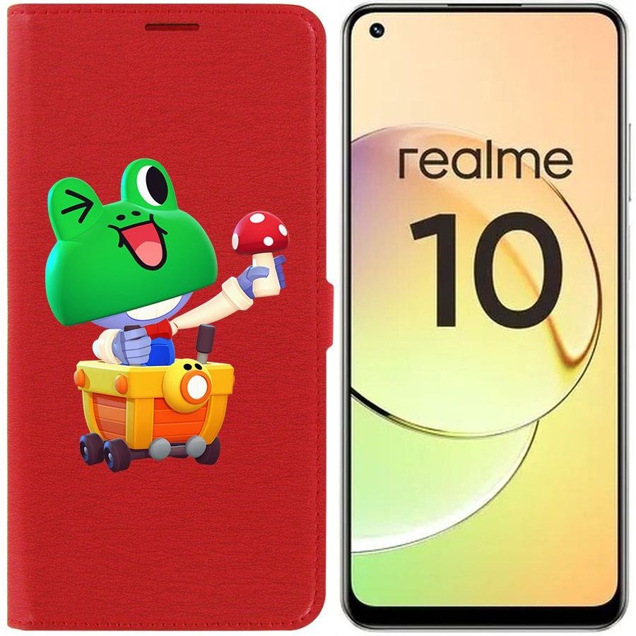 

Чехол-книжка Eco Book для Realme 10 4G Brawl Stars-Леонард Карл