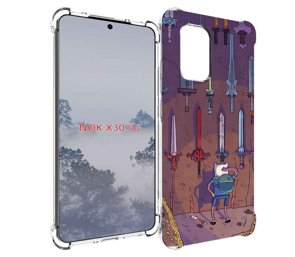 

Чехол MyPads фин ищет меч для Nokia X30 5G, Tocco