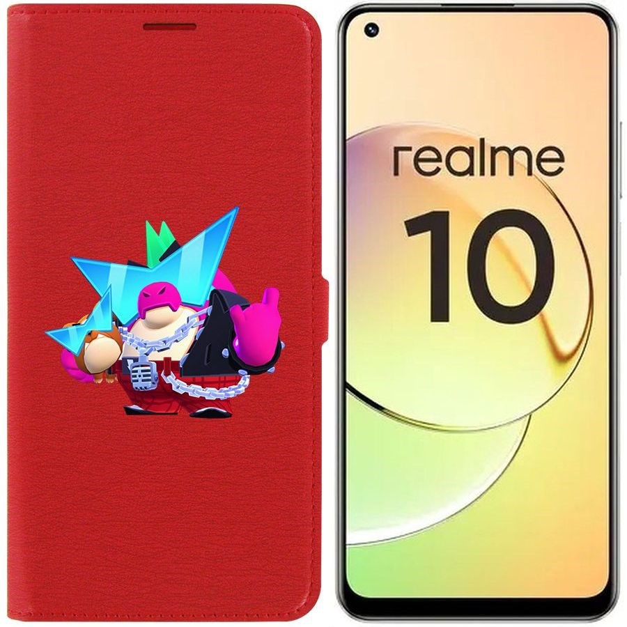 

Чехол-книжка Eco Book для Realme 10 4G Brawl Stars-Плохиш Базз