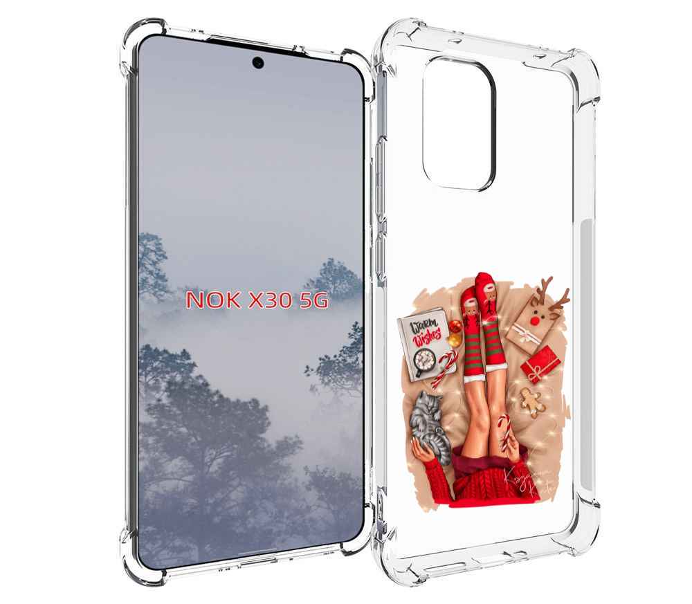

Чехол MyPads уютный-арт женский для Nokia X30 5G, Tocco
