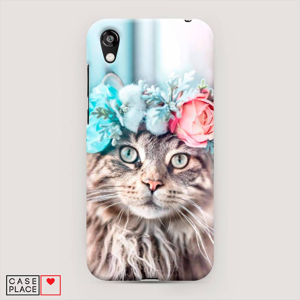 

Чехол Awog "Кот в венке" для Huawei Y5 2019, 69020-1