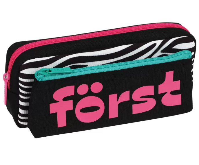 

Пенал мягкий 2 в 1 Forst"Fashion zebra", 205*80*40мм, FT-PM-070308, 1 отделение, Черный/розовый, Fashion zebra
