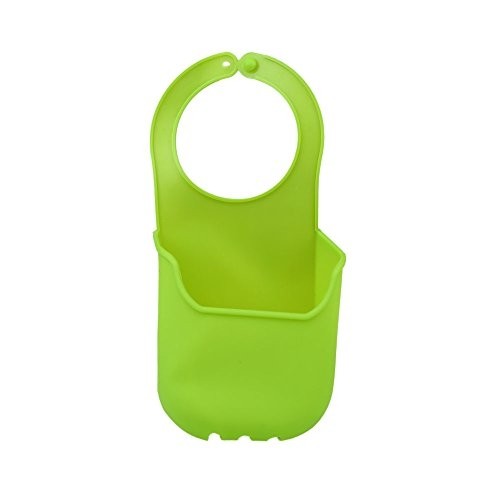 фото Силиконовая мыльница подставка на раковину, держатель мыла и губок, зеленый urm