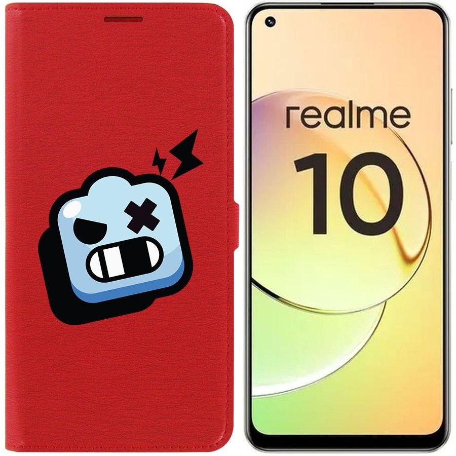 

Чехол-книжка Eco Book для Realme 10 4G Brawl Stars-Роборубка