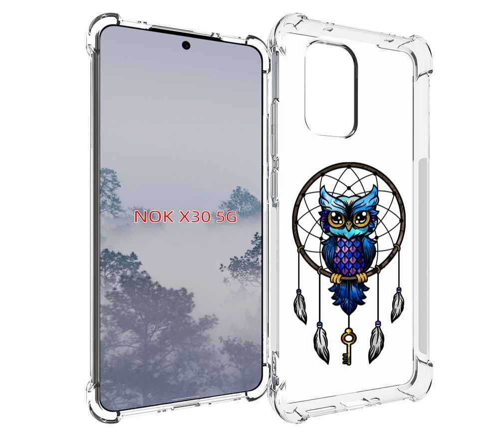 

Чехол MyPads умная-фиолетовая-сова для Nokia X30 5G, Tocco