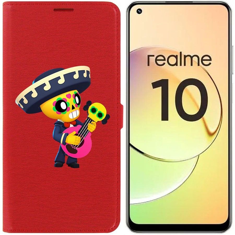

Чехол-книжка Eco Book для Realme 10 4G Brawl Stars-Поко