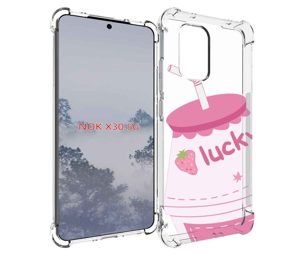 

Чехол MyPads удачный-напиток для Nokia X30 5G, Tocco