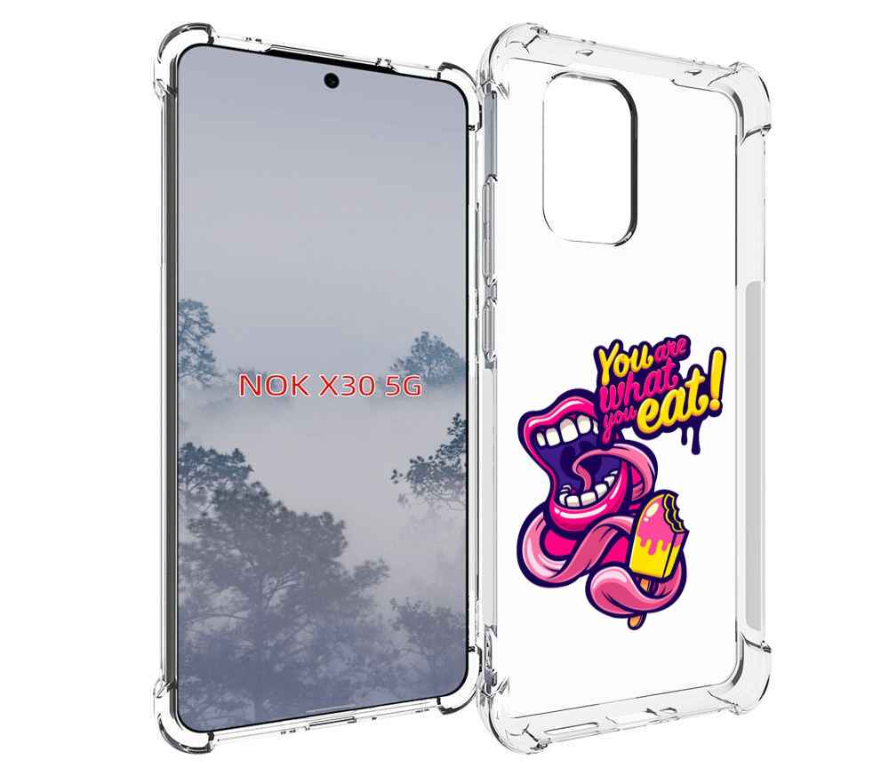 

Чехол MyPads ты-то-что-ты-ешь для Nokia X30 5G, Tocco