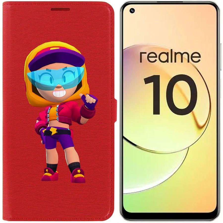 

Чехол-книжка Eco Book для Realme 10 4G Brawl Stars-Стритстайл Макс