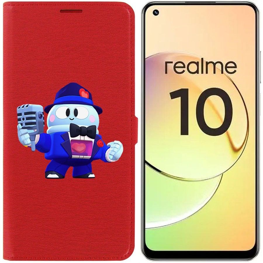 

Чехол-книжка Eco Book для Realme 10 4G Brawl Stars-Стильный Лу