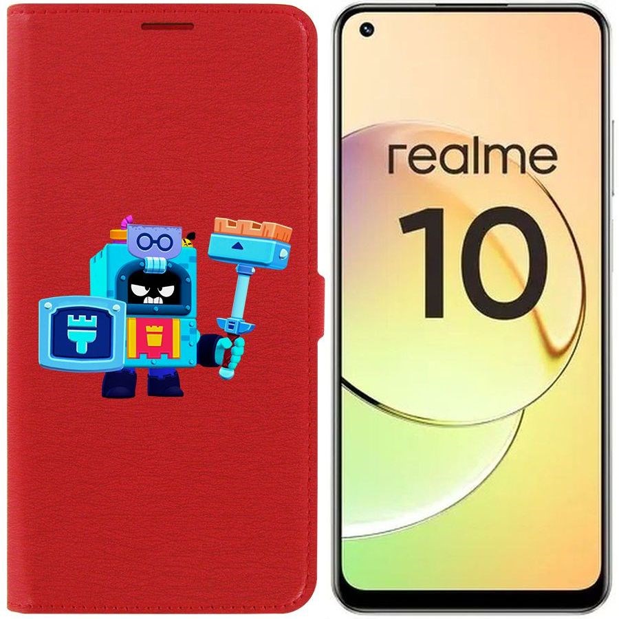 

Чехол-книжка Eco Book для Realme 10 4G Brawl Stars-Эш