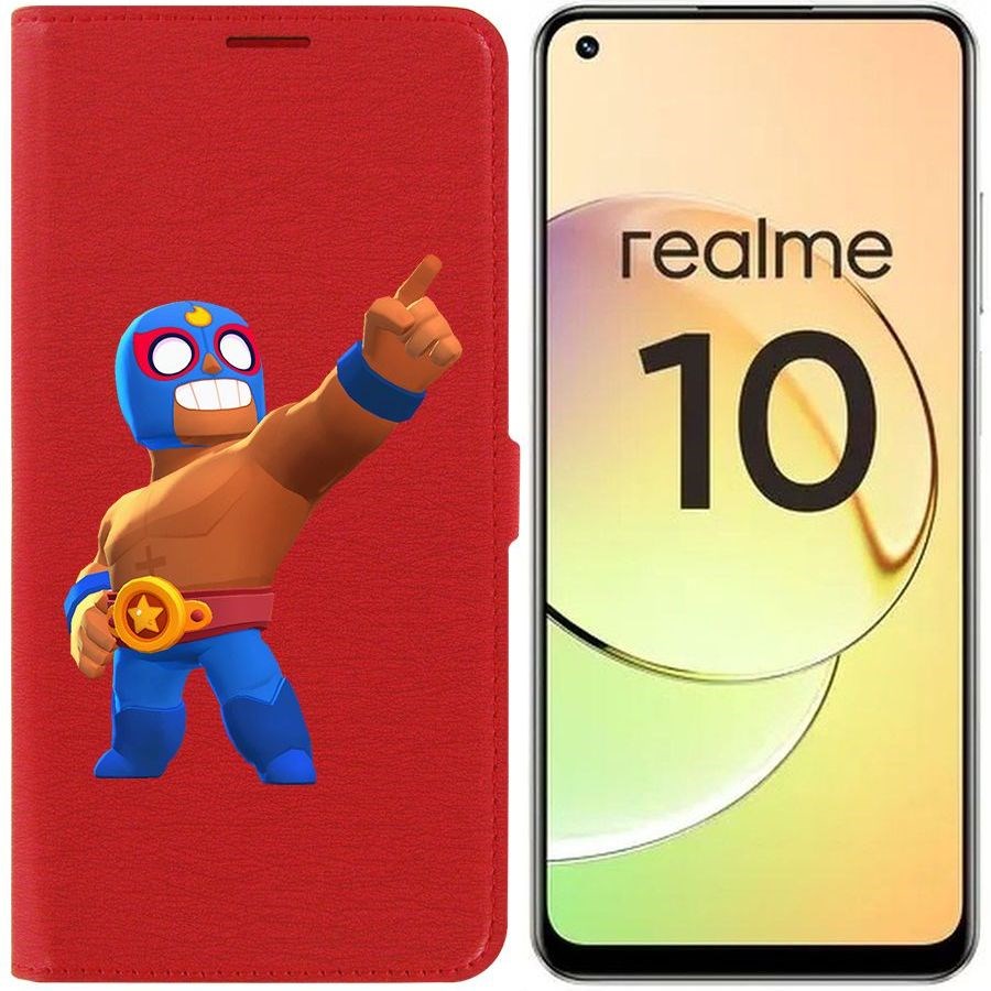 

Чехол-книжка Eco Book для Realme 10 4G Brawl Stars-Эль Примо
