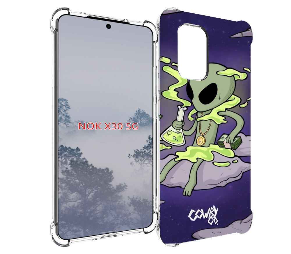 

Чехол MyPads токсичный инопланетянин для Nokia X30 5G, Tocco
