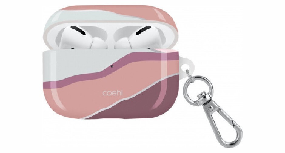 фото Чехол с карабином uniq coehl ciel airpods pro розовый (airpodspro-celpnk)