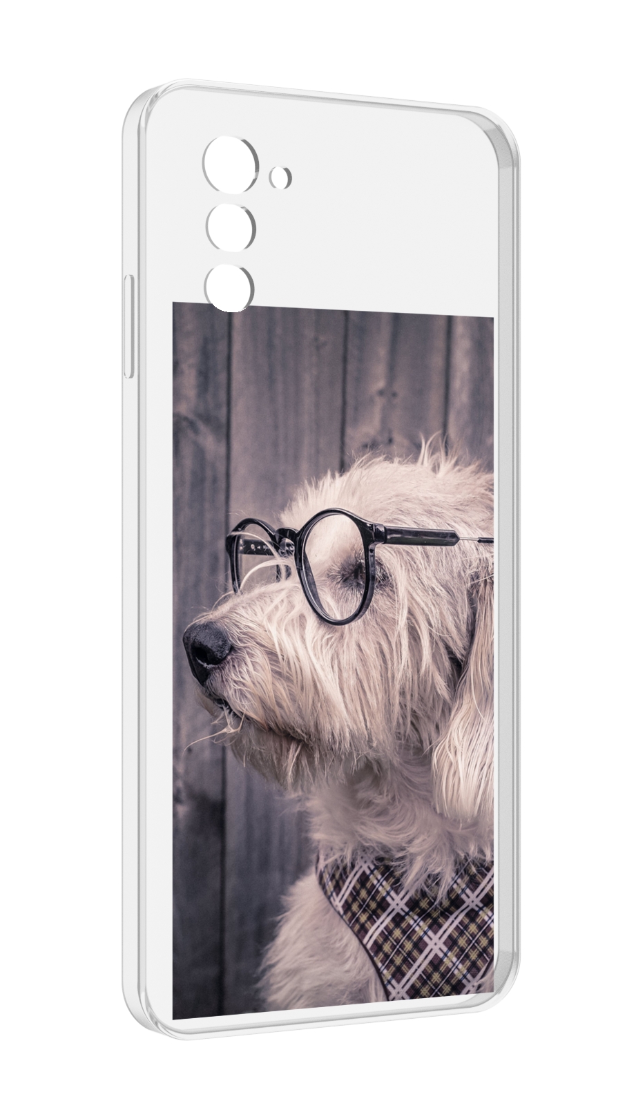 

Чехол MyPads Собака-в-очках для UleFone Note 12 / Note 12P, Прозрачный, Tocco