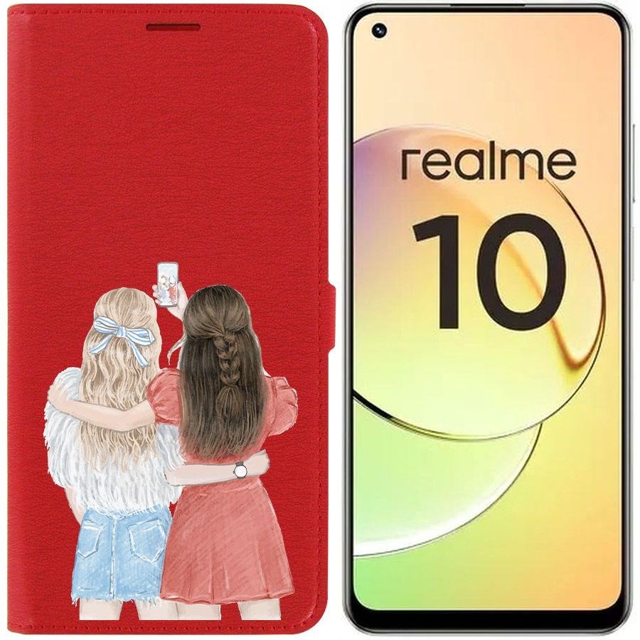 Чехол-книжка Eco Book для Realme 10 4G Лучшие подруги