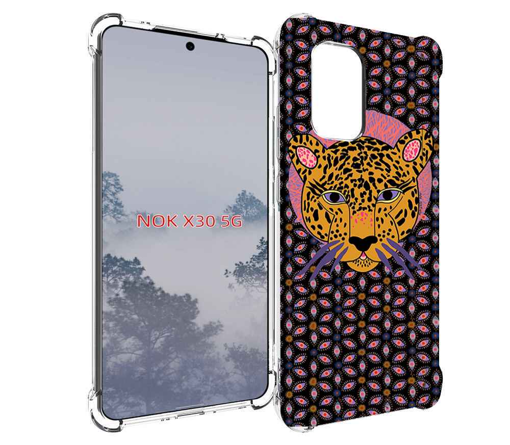 

Чехол MyPads тигр-в-глазах для Nokia X30 5G, Tocco