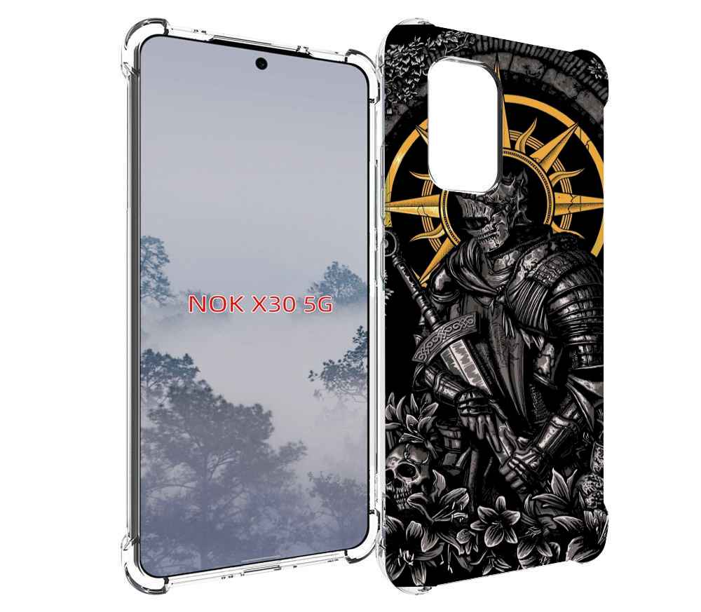 

Чехол MyPads темный железный рыцарь для Nokia X30 5G, Tocco