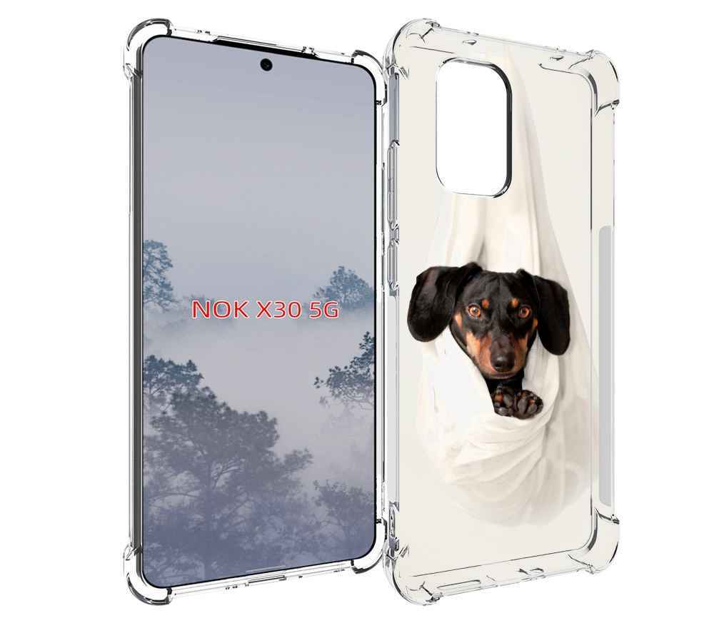 

Чехол MyPads такса собака для Nokia X30 5G, Tocco