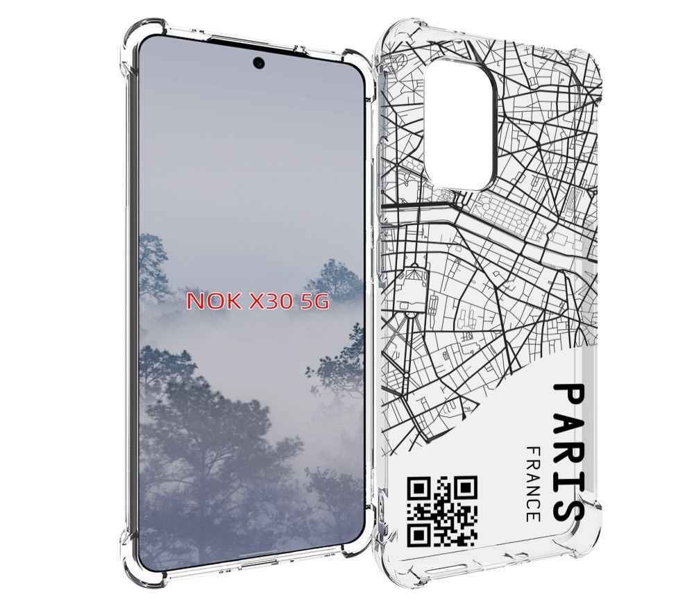 

Чехол MyPads схема-париж для Nokia X30 5G, Tocco