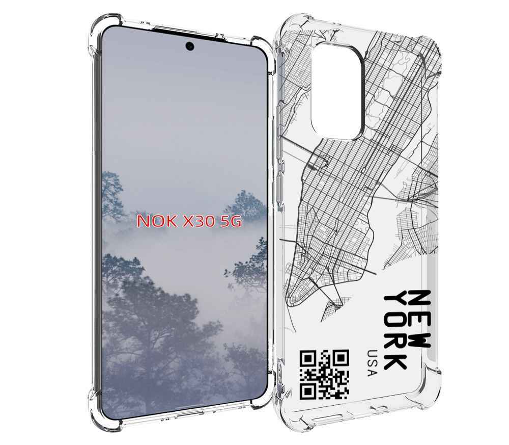 

Чехол MyPads схема-нью-йорк для Nokia X30 5G, Tocco