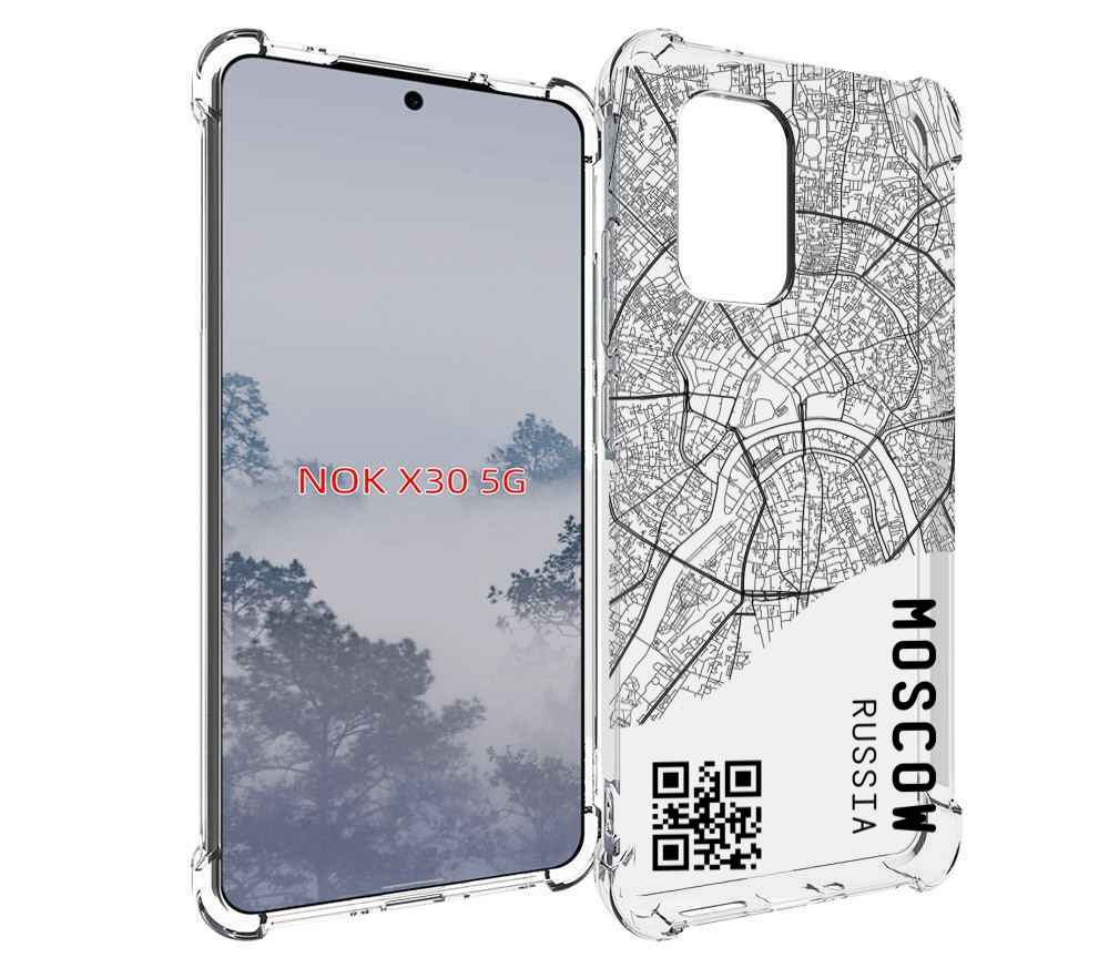 

Чехол MyPads схема-москва для Nokia X30 5G, Tocco