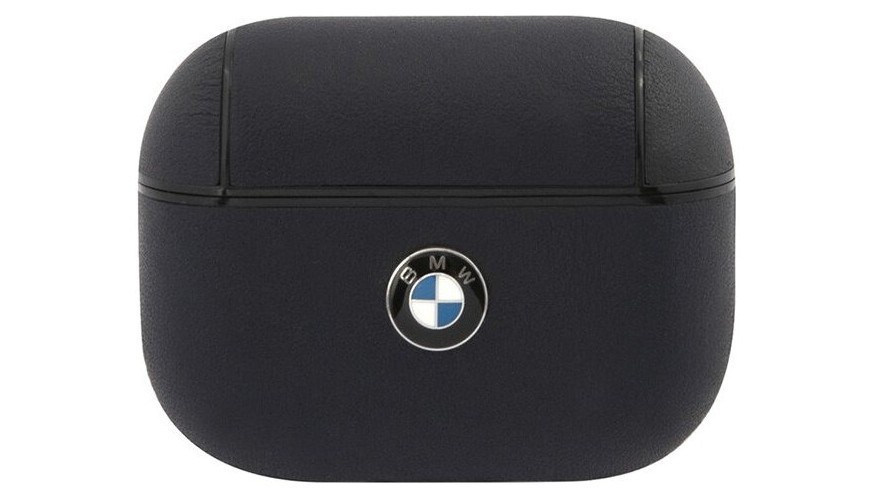 фото Чехол cg mobile bmw signature leather with metal logo airpods pro синий