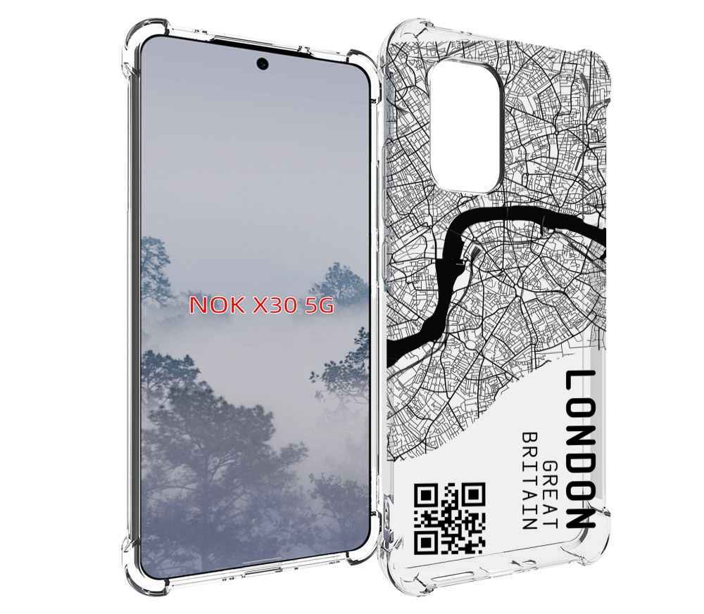 

Чехол MyPads схема-лондон для Nokia X30 5G, Tocco