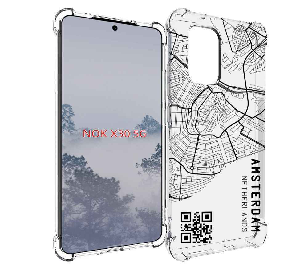 

Чехол MyPads схема-амстердам для Nokia X30 5G, Tocco