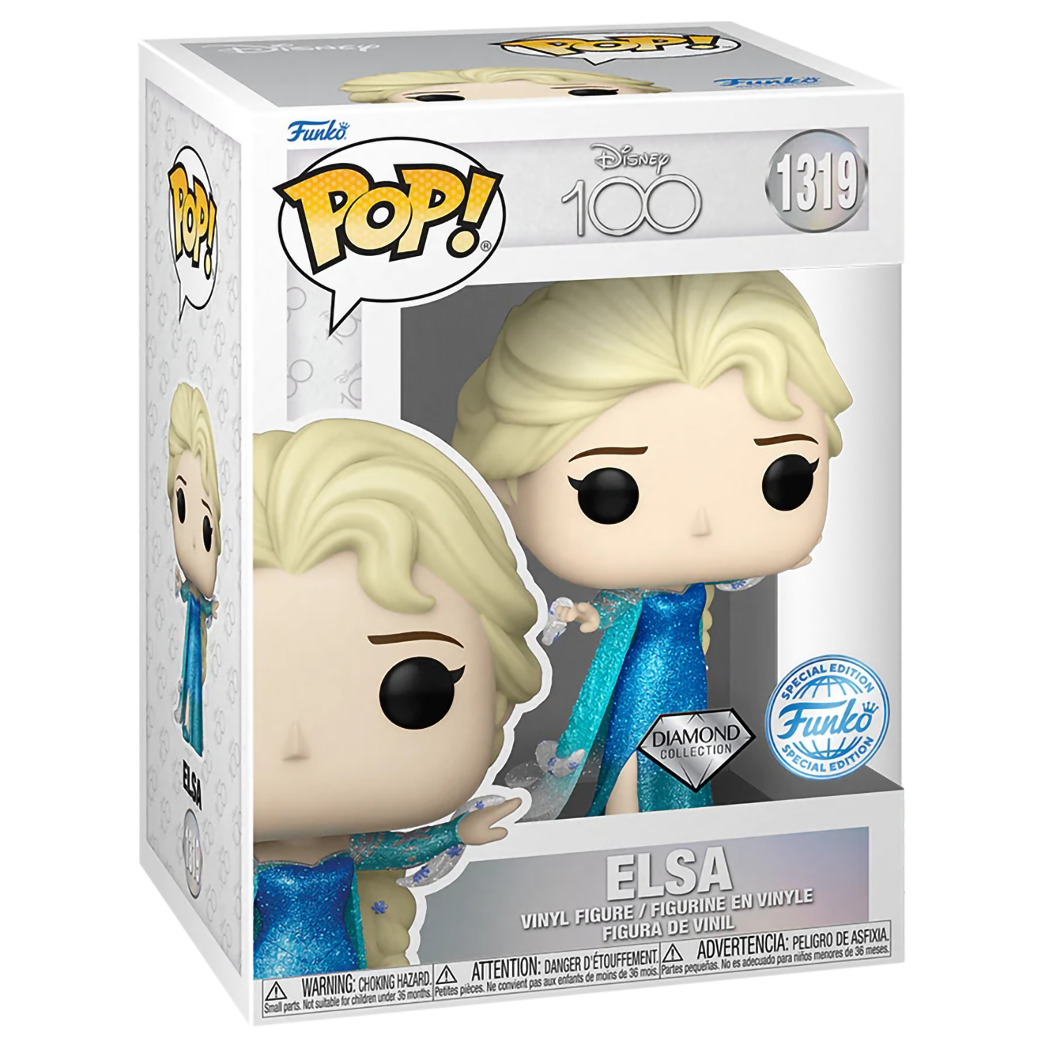 Фигурка Funko POP - Frozen: Elsa SE 1319, Vinyl Figure 0889698689427, размер 11.5 х 9 х 16 см