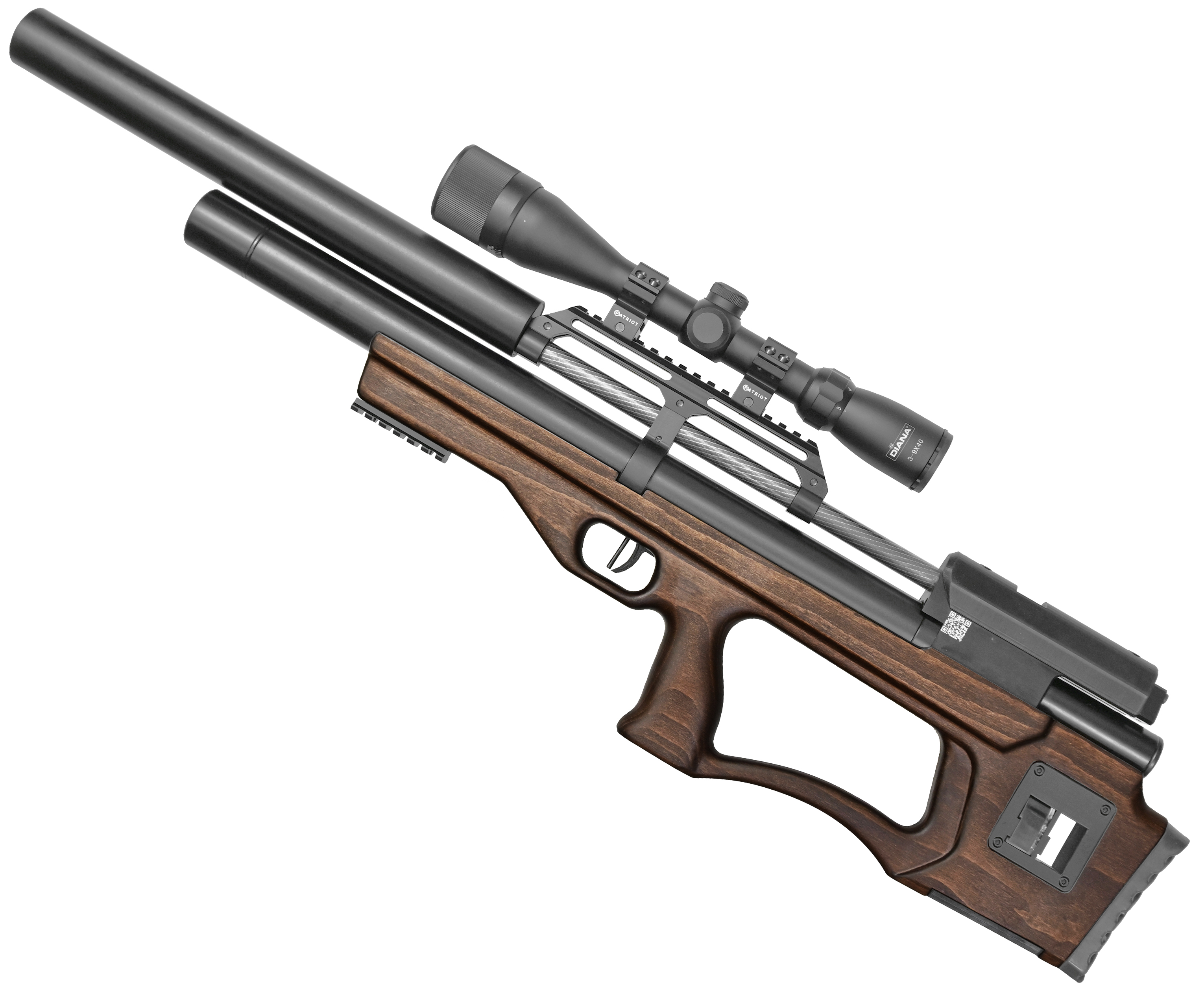 Пневматическая винтовка Krugergun Снайпер 6.35 мм Буллпап (580мм, резервуар 510, прямоток)