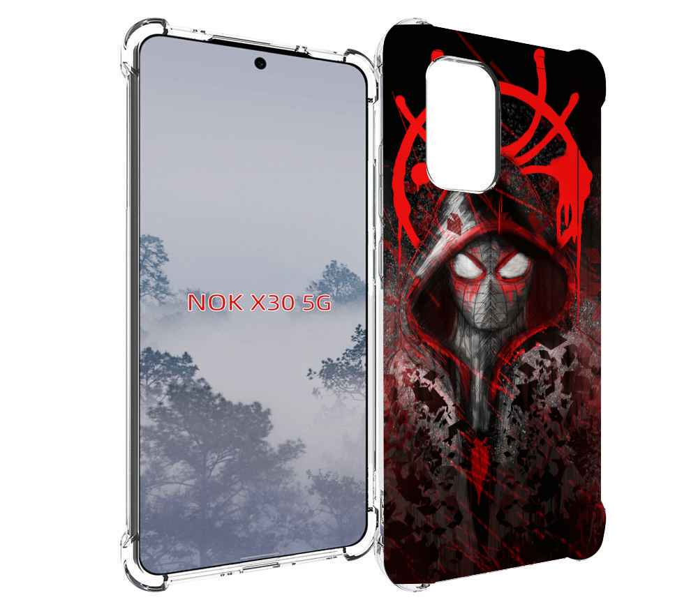 

Чехол MyPads страшный человек паук мужской для Nokia X30 5G, Tocco