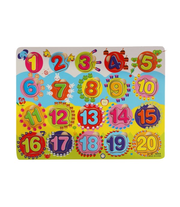 

Деревянный пазл-вкладыш Цифры Буратино, W0184